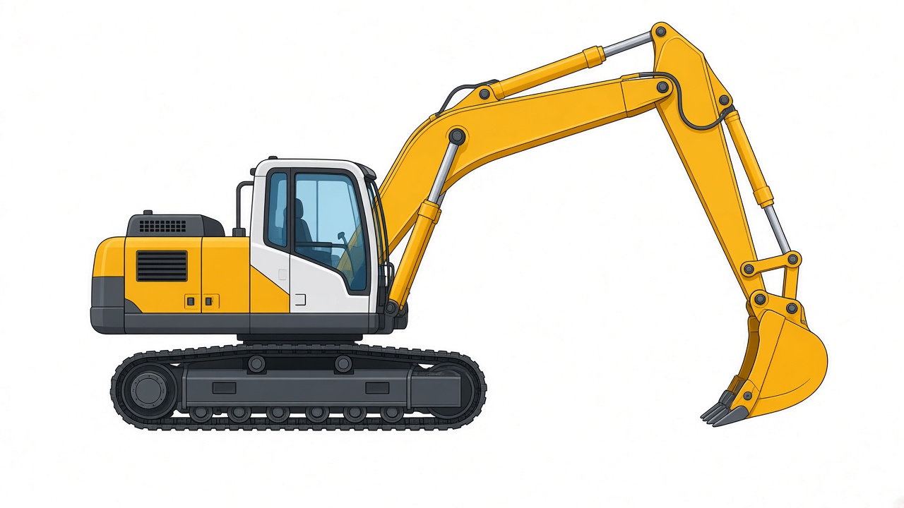 Схема узлов экскаватора XCMG XE225
